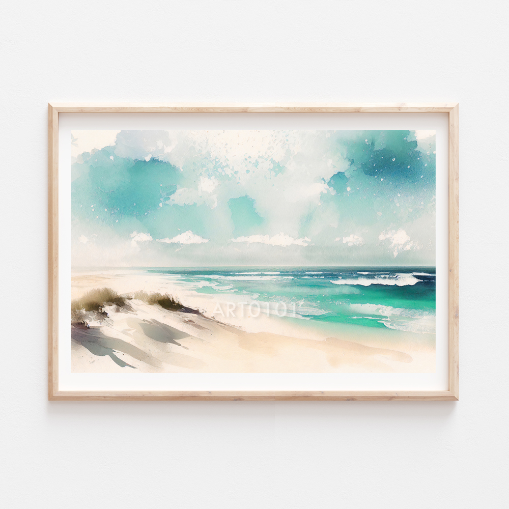 Beach 70s - Digital Painting - Pintura Digital - Digitale Zeichnung - Pittura  Digitale Art Board Print for Sale by RazzArt